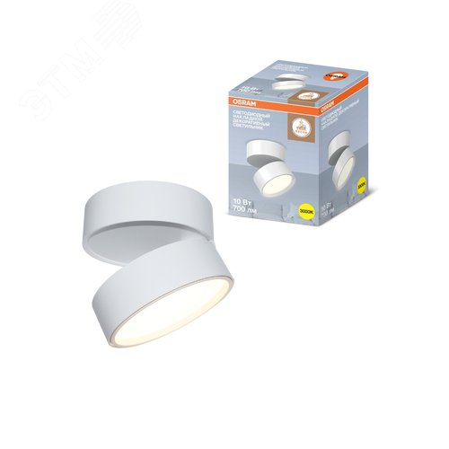 Накладной декоративный светильник OSRAM ДПО 10Вт 3000К 530Лм IP20 белый