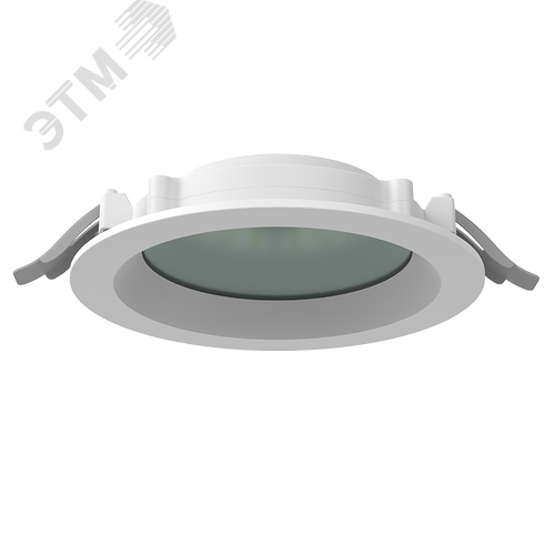 Светильник светодиодный DL-01 Pro 160 мм 15 Вт 3000 К CRI90 176x51 мм IP65/40 RAL9003 белый муар с защитным силикатным стеклом DALI