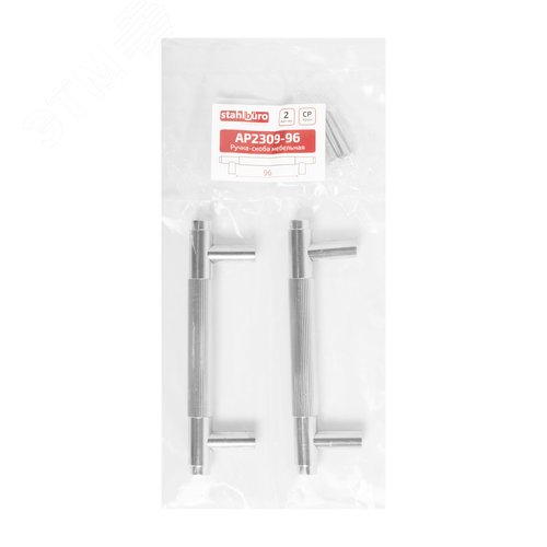 Ручка-скоба мебельная StahlBuro AP2309-96 2шт., CP хром
