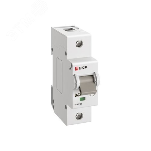 Выключатель автоматический ВА 47-125 1P 63А (D) 15кА PROXIMA