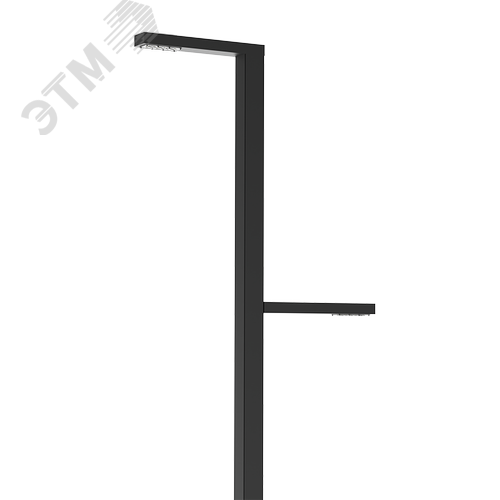 Система осветительная парковый Glight Z 2x30 Вт Urban 4000 К RAL9005 черный 6000 мм
