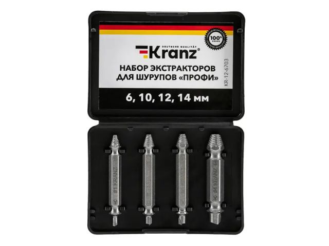Набор экстракторов для шурупов Профи KRANZ