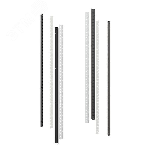 Стойки вертикальные комплект для 28U IT-CQE RAL9005