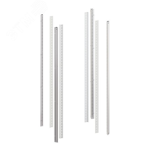 Стойки вертикальные комплект для 42U IT-CQE RAL7035