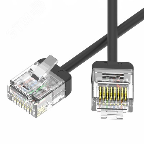 Патч-корд неэкранированный Ultra SLIM CAT6 U/UTP 4х2, 32 AWG, LSZH, чёрный, 1,7м