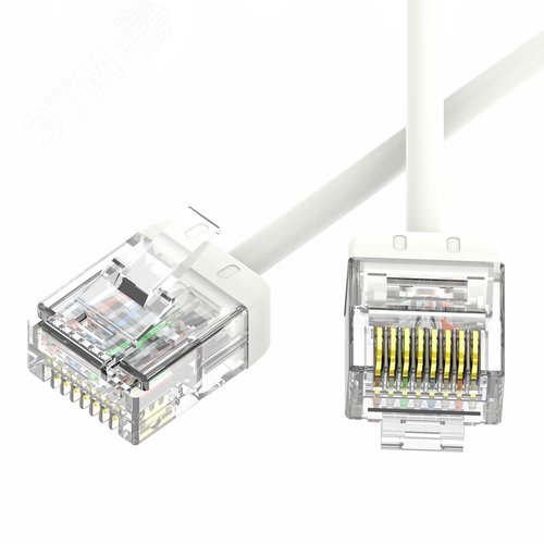 Патч-корд неэкранированный Ultra SLIM CAT6 U/UTP 4х2, 32 AWG, LSZH, белый, 1,7м