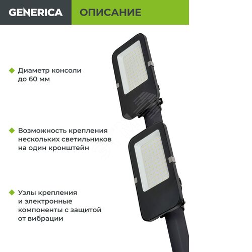 Светильник светодиодный консольный ДКУ 4002 80Д 5000К IP65
