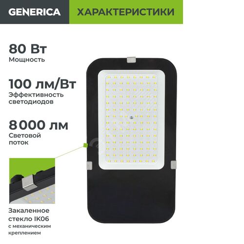 Светильник светодиодный консольный ДКУ 4002 80Д 5000К IP65