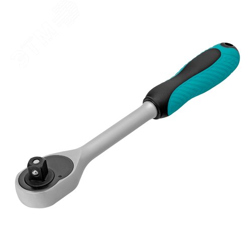 Ключ-трещотка 1/2', CrV, 72 зуба, с быстрым сбросом, матовый хром