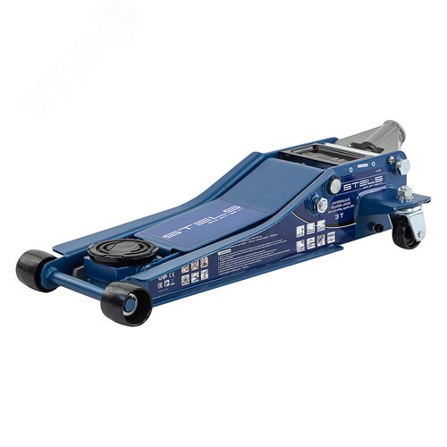 Домкрат гидравлический подкатной, быстр.подъем, 3т LOW PROFILE QUICK LIFT, 75-515 мм, проф