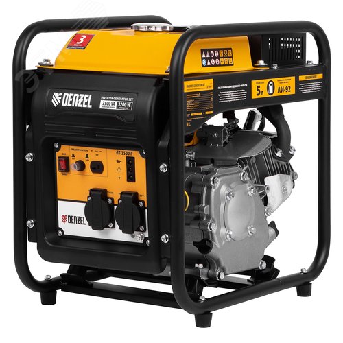 Инверторная генераторная установка GT-3500iF, 3,5 кВт, 230 В,открытый корпус,ручной старт