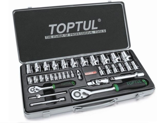 Набор головок 1/4", 1/2" 5-32мм 34предм. 6гр. метал.кейс (GCAD3402)