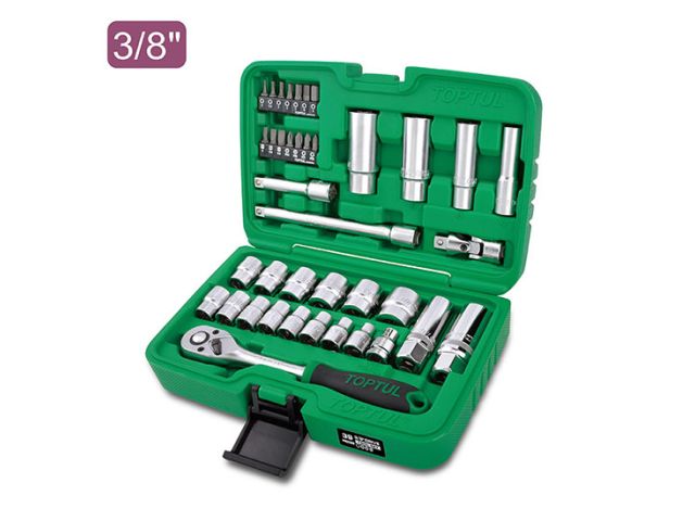Набор головок и бит 39предм. 3/8" 12гр. TOPTUL (GCAI3902)