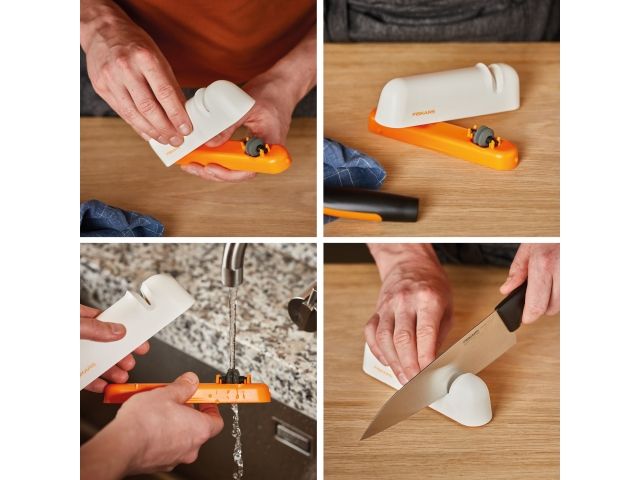Точилка для ножей белая Functional Form Fiskars