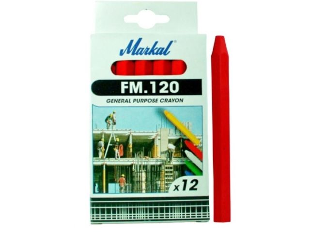 Мелок для маркировки на основе воска MARKAL FM.120 КРАСНЫЙ