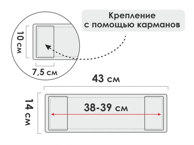 Сменная насадка для швабры из шенилла, серая, PERFECTO LINEA