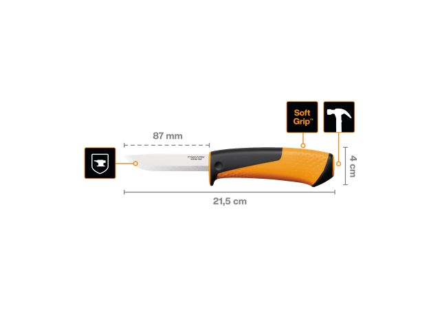 Нож универсальный с точилкой FISKARS