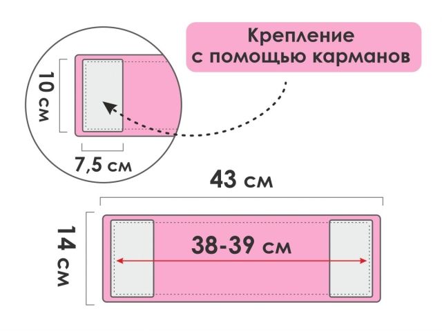 Сменная насадка для швабры из шенилла, бордовая, PERFECTO LINEA