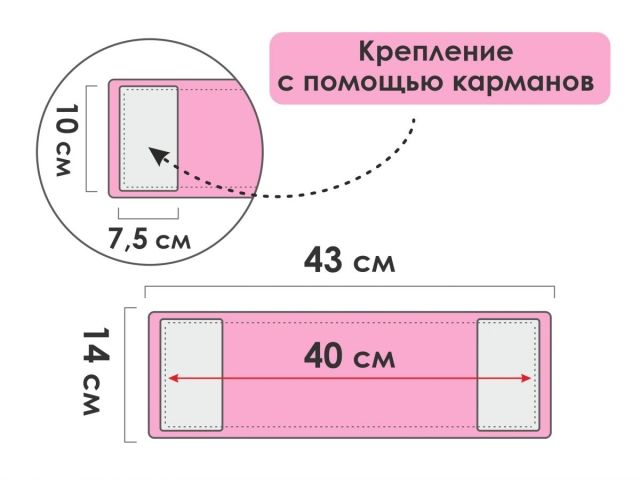 Сменная насадка для швабры из микрофибры, бордовая, PERFECTO LINEA