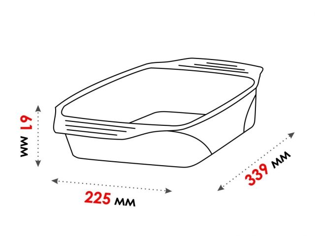 Форма из жаропрочного стекла, 2.9 л, прямоугольная, 339х225х61 мм, PERFECTO LINEA