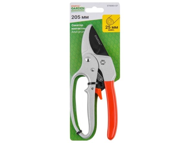 Секатор контактный с храповым механизмом STARTUL GARDEN (ST6093-07)