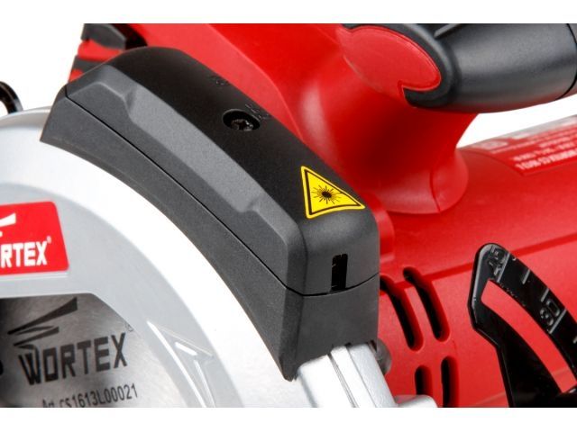 Циркулярная пила WORTEX CS 1613 L в кор. 1300 Вт, 160 мм, до 55 мм, лазер