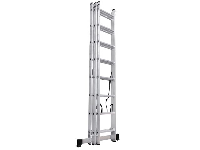 Лестница алюм. 3-х секц. 201/474/214см 3х8 ступ., 9,9кг PRO STARTUL (ST9944-08)