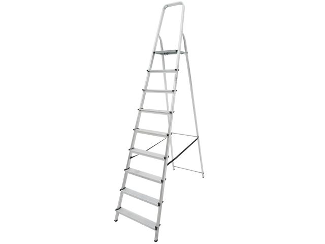 Лестница-стремянка алюм. 195 см 9 ступ. 7,4 кг PRO STARTUL (ST9940-09)