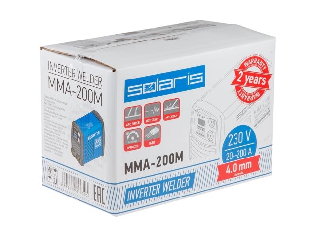 Инвертор сварочный SOLARIS MMA-200M