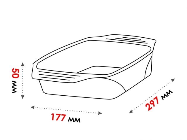 Форма из жаропрочного стекла, 1.6 л, прямоугольная, 297x177x50 мм, PERFECTO LINEA