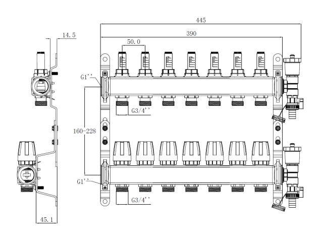 Коллекторная группа AVE136, 7 вых. AV Engineering