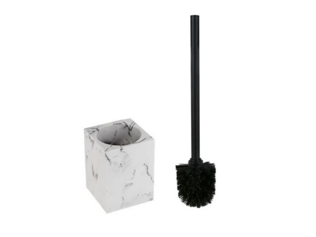 Ершик с подставкой MARBLE, белый, PERFECTO LINEA
