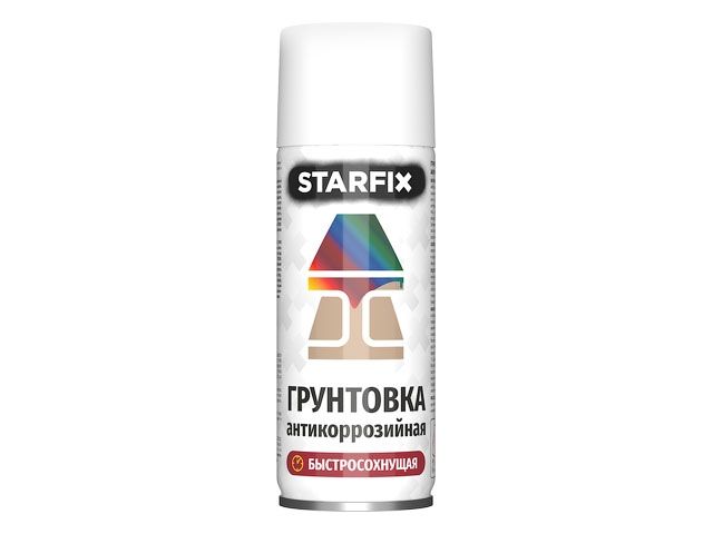 Грунтовка антикоррозийная белый STARFIX 520мл (9003)