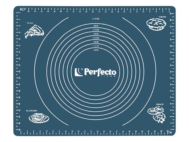 Коврик для теста с мерными делениями, силиконовый, 50х40 см, серия BLUESTONE, PERFECTO LINEA