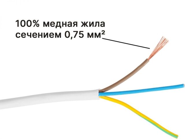 Удлинитель 3м (4 роз., 2,2кВт, с/з, выкл, ПВС 3х0,75) Юпитер
