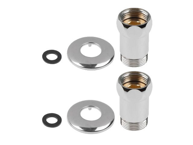 Американка прямая 3/4" вн. х 3/4" нар. ХРОМ, AV Engineering (2 шт. в уп.)