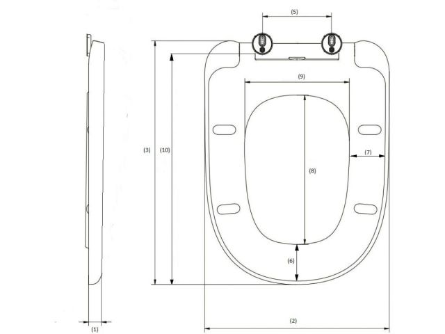 Сиденье для унитаза AV Engineering, COMFORT