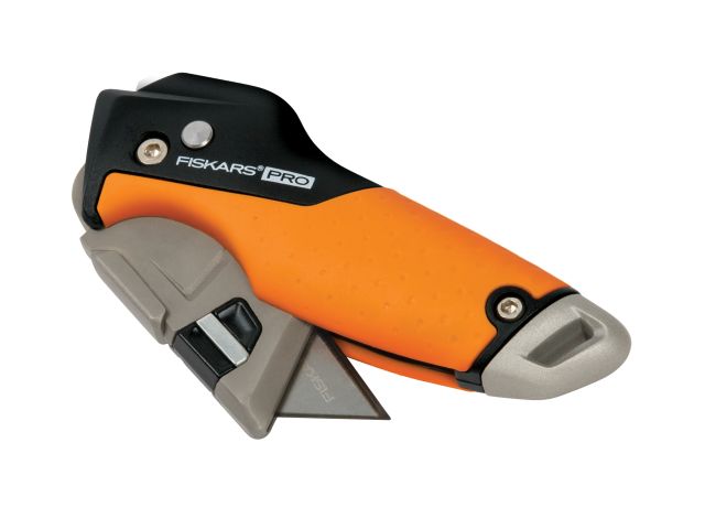 Нож строительный складной, со сменным лезвием CarbonMax FISKARS