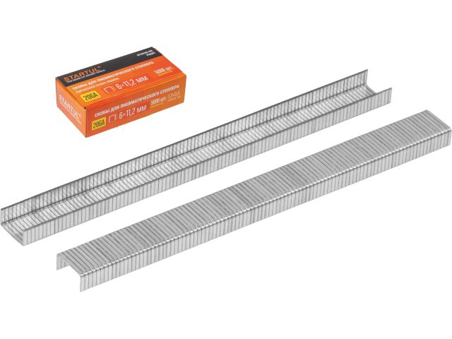 Скобы тип 20GA 6мм (5000шт) STARTUL PROFI (ST4530-06)