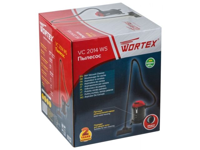 Пылесос WORTEX VC 2014 WS 1200 Вт, 20 л, провод 4 м, шланг 1,5 м.