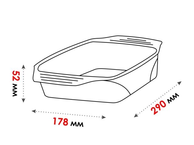 Форма из жаропрочного стекла, 1.5 л, прямоугольная, 290х178х52 мм, PERFECTO LINEA