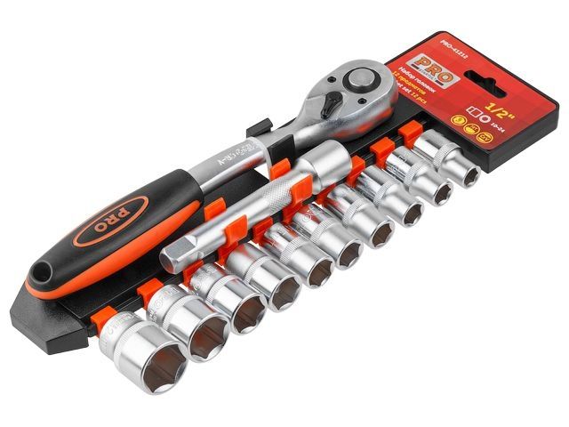 Набор головок 1/2" 10-24мм 12предм. PRO STARTUL (PRO-41212)