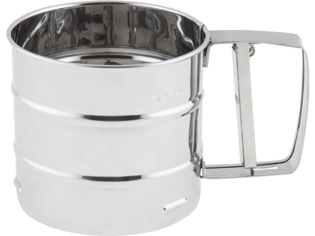 Кружка-сито для просеивания муки, нержавеющая сталь, STARCOOK, PERFECTO LINEA