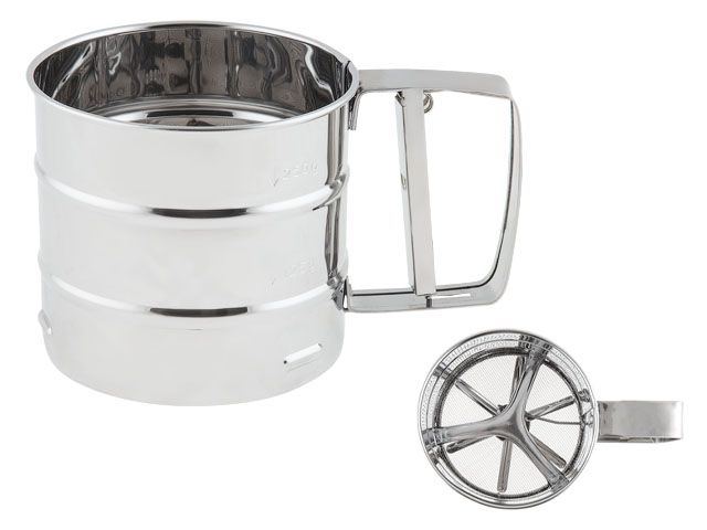 Кружка-сито для просеивания муки, нержавеющая сталь, STARCOOK, PERFECTO LINEA