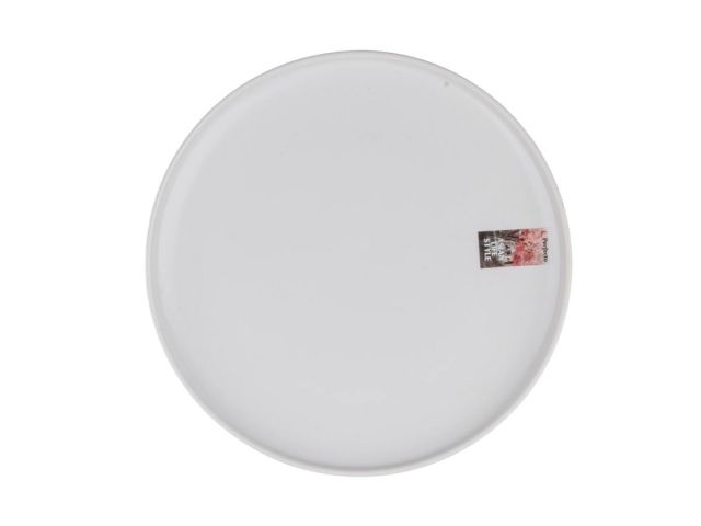 Тарелка обеденная керамическая, 25 см, серия ASIAN, белая, PERFECTO LINEA