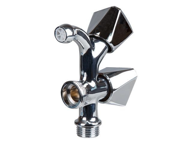 Кран садовый 1/2" нар. х 3/4" нар., AV Engineering (инд. упак.)