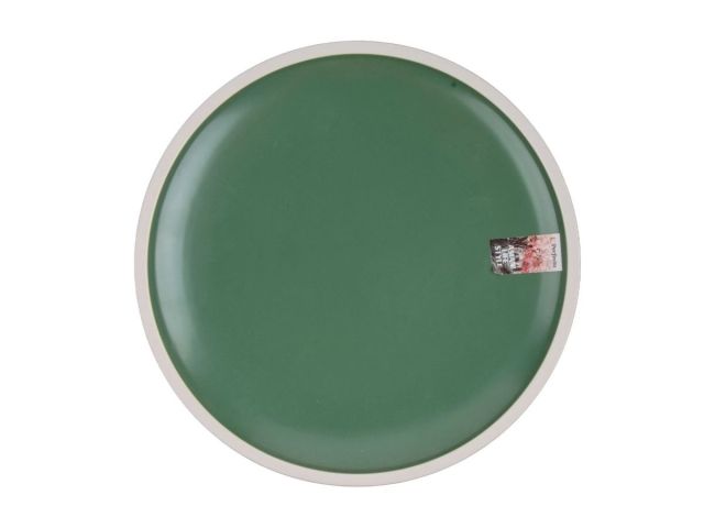 Тарелка обеденная керамическая, 26.5 см, серия ASIAN, зеленая, PERFECTO LINEA