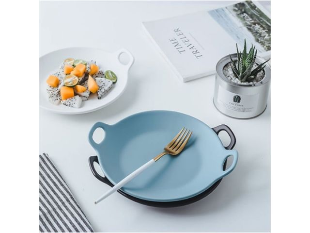Тарелка-блюдо керамическая, 24х20.3х4.5 см, серия ASIAN, белая, PERFECTO LINEA