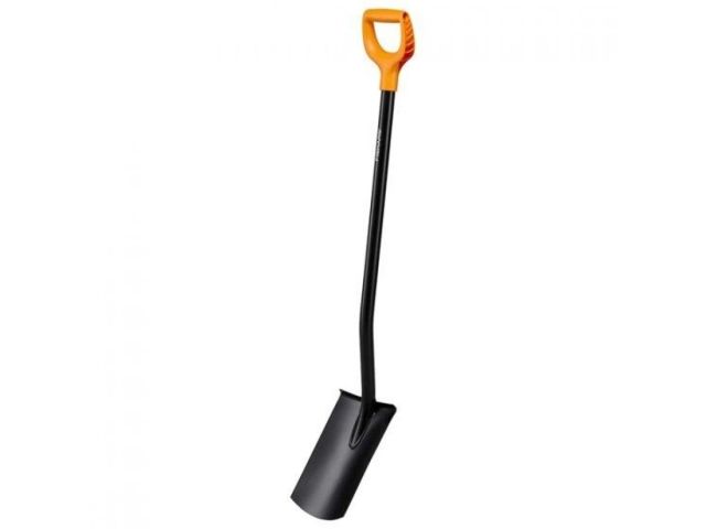 Лопата штыковая с закругл.лезвием FISKARS Solid