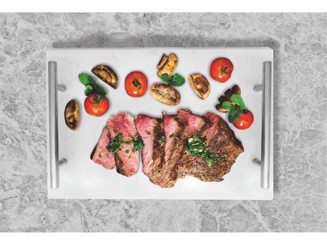 Блюдо для подачи сервировочное 30х20 см, мрамор, PERFECTO LINEA